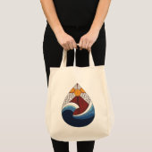 Oceaan in de Canvas tas van de Daling (Voorkant (product))