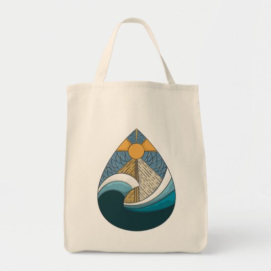 oceaan in de druppel tote bag (Voorkant)