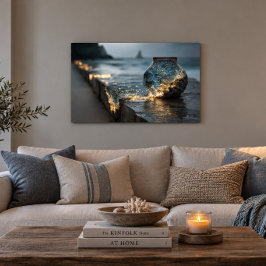 Oceaan in een pot 36x24 Acryl Wandkunst Muurkunst