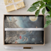 Oceaan in haar gedachten - Vaar weg, vaar weg! Tissuepapier (Geschenk)