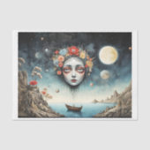 Oceaan in haar gedachten - Vaar weg, vaar weg! Tissuepapier (Voorkant)