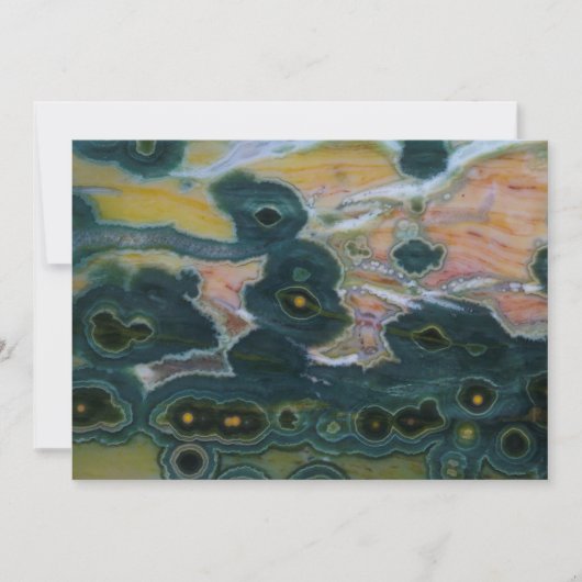 Oceaan Jasper Slab Bedankkaart (Voorkant)