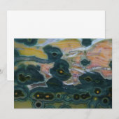 Oceaan Jasper Slab Bedankkaart (Voorkant / Achterkant)