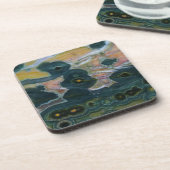 Oceaan Jasper Slab Bier Onderzetter (Linkerzijde)