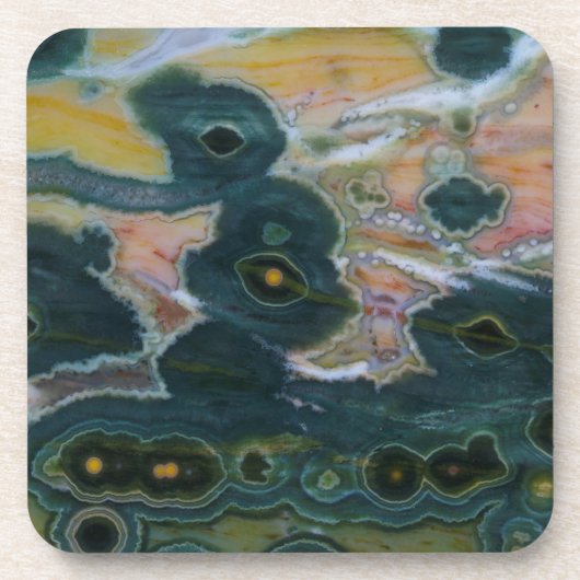 Oceaan Jasper Slab Bier Onderzetter (Voorkant)