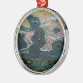 Oceaan Jasper Slab Metalen Ornament (Links)