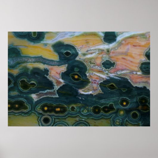 Oceaan Jasper Slab Poster (Voorkant)