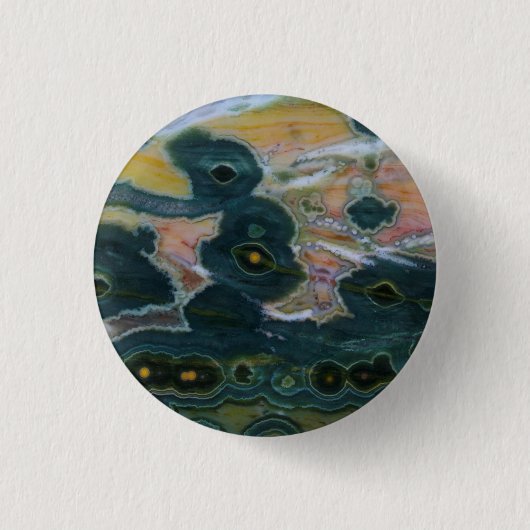 Oceaan Jasper Slab Ronde Button 3,2 Cm (Voorkant)
