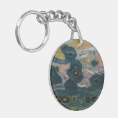 Oceaan Jasper Slab Sleutelhanger (Voorkant Links)