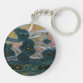 Oceaan Jasper Slab Sleutelhanger (Achterkant)