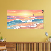 Oceaan Kalme Stroom Canvas Afdruk (Insitu (Woonkamer))