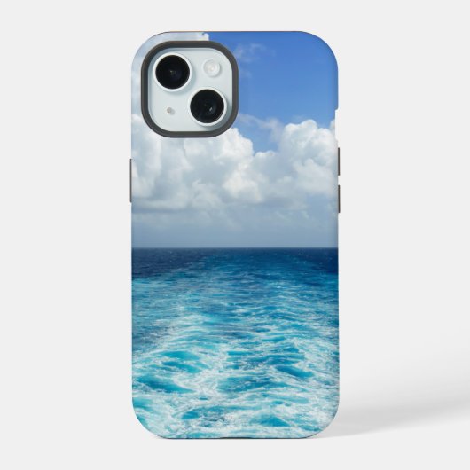Oceaan Kielzog - Cruiseschip iPhone 15 Case (Achterkant)