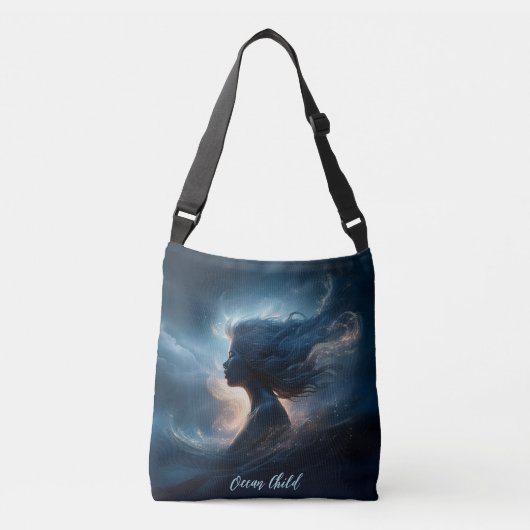 "Oceaan Kind" Crossbody Tas (Voorkant)