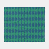 Oceaan Kleur Diamant Glitter Fleece Deken (Voorkant (Horizontaal))