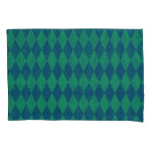 Oceaan Kleur Diamant Glitter Kussensloop (Voorkant-Links)