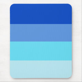 Oceaan kleuren gestreept patroon muismat