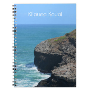 Oceaan Kliffen Kilauea Kauai Hawaii (mijn fotograf Notitieboek