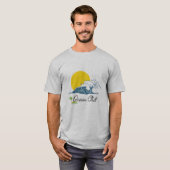 Oceaan Koel Golf Sunset Strand  T-shirt (Voorkant volledig)
