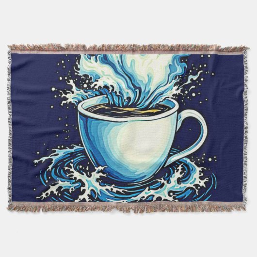 Oceaan Koffie Droom Deken (Voorkant)