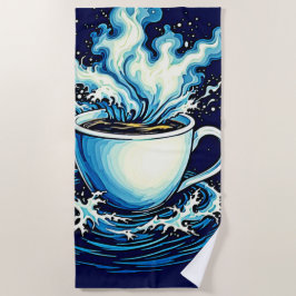 Oceaan Koffie Droom Strandlaken