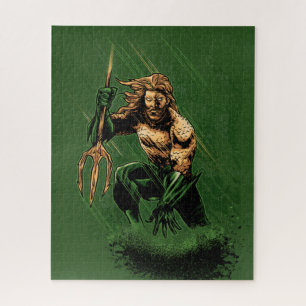 Oceaan Koning Trident Krijger Dynamische Strip Kun Legpuzzel