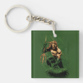 Oceaan Koning Trident Krijger Dynamische Strip Kun Sleutelhanger (voorkant)
