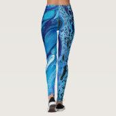 Oceaan kunst leggings (Achterkant)