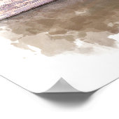 Oceaan Landschap - Aquarel Poster (Hoek)