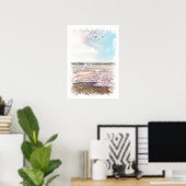 Oceaan Landschap - Aquarel Poster (Thuiskantoor)