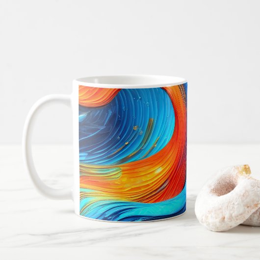Oceaan Lava "Astralsurge" Koffiemok (Met donut)