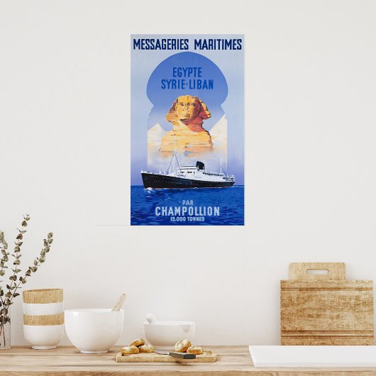  OCEAAN LINER REIZIGER POSTER (Keuken)
