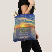 Oceaan met Psalmen Bijbelvers Tote Bag (Dichtbij)