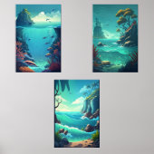 Oceaan Muurkunst Sets (Voorkant)