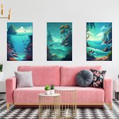 Oceaan Muurkunst Sets (Woonkamer)