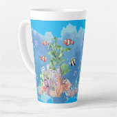 oceaan natuur latte mok (Linkerhoek)