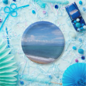 oceaan, natuur, water, lucht, reizen, strand, papieren bordje (Feest)