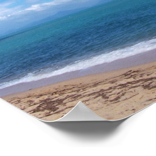 oceaan, natuur, water, lucht, reizen, strand, poster (Hoek)