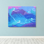 Oceaan nomaden canvas afdruk (Insitu (Houten vloer))