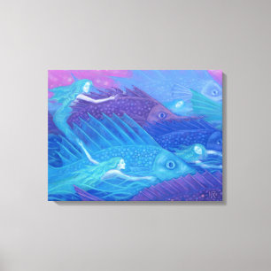 Oceaan nomaden canvas afdruk