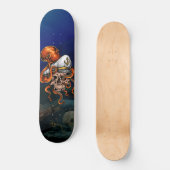 Oceaan Octopus Kapiteins Schedel Schat Persoonlijk Skateboard (Voorkant)