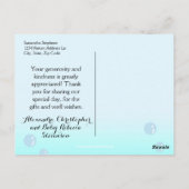 Oceaan onder het Zee Dier Baby shower Dank u Briefkaart (Achterkant)
