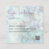 Oceaan onder het Zee koraal QR Visitekaartje (Achterkant)