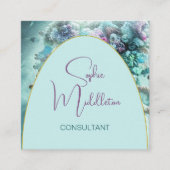 Oceaan onder het Zee koraal QR Visitekaartje (Voorkant)