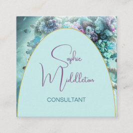 Oceaan onder het Zee koraal QR Visitekaartje