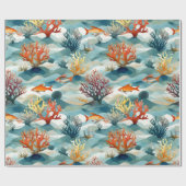Oceaan Onderwater Marine Cadeaupapier (Vlak)