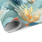 Oceaan Onderwater Marine Cadeaupapier (Rol Hoek)