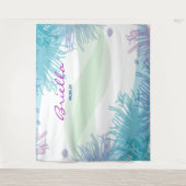 Oceaan Onderwater Zeeleven Achtergrond Foto Gelege Wandkleed (Voorkant)