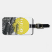 Oceaan | Onderzoek het wereldcitaat Bagagelabel (Voorkant horizontaal)