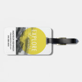 Oceaan | Onderzoek het wereldcitaat Bagagelabel (Achterkant horizontaal)