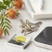 Oceaan | Onderzoek het wereldcitaat Sleutelhanger (Zijkant)